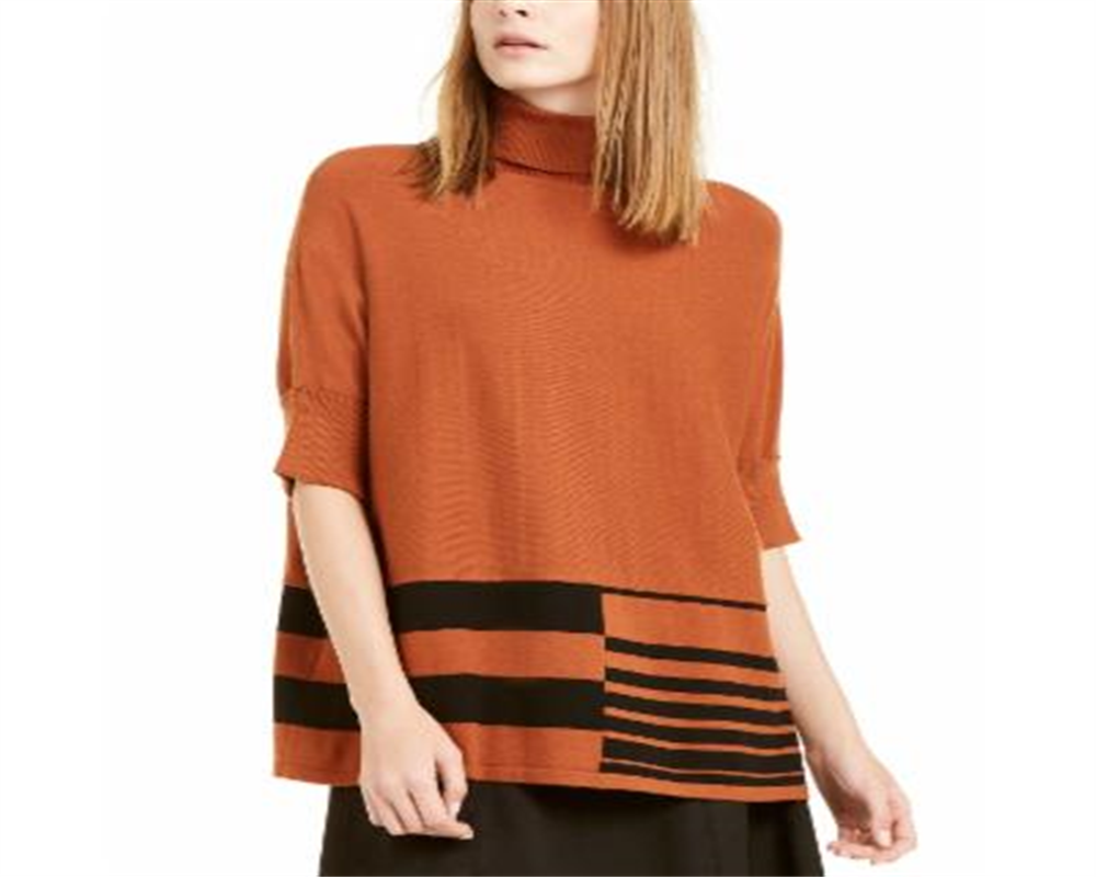 Poncho feminino estampado Alfani marrom tamanho 2XL