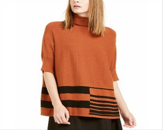 Poncho feminino estampado Alfani marrom tamanho 2XL