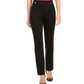 Calça feminina reta e curvilínea INC International Concepts, preta, tamanho 12