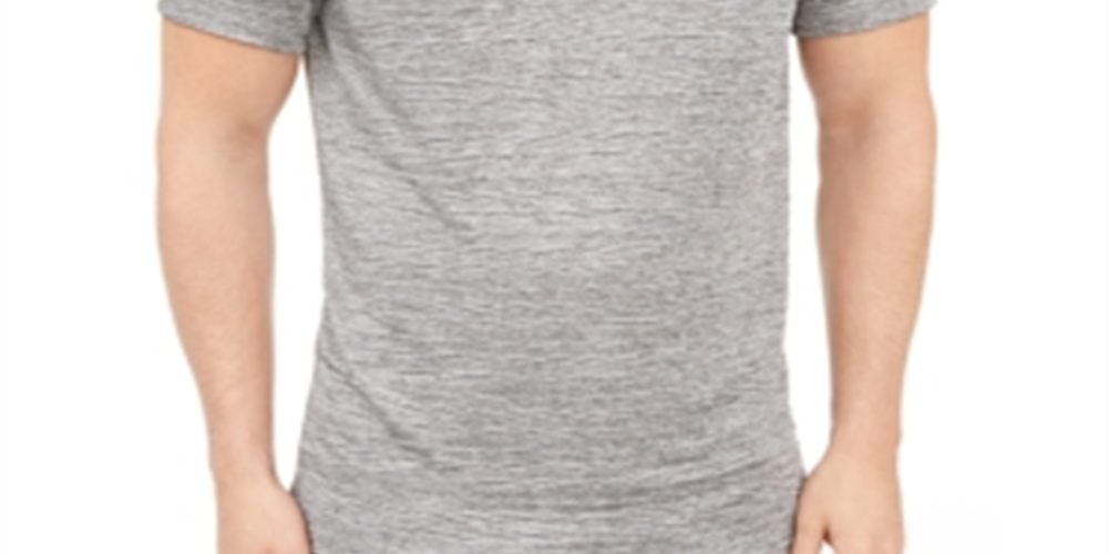 Camisa polo texturizada amassada masculina Alfani, cinza, tamanho XX-G