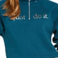 Camiseta Nike Sportswear Shine Metallic Graphic Feminina com Meio Zíper, Verde, Tamanho XS