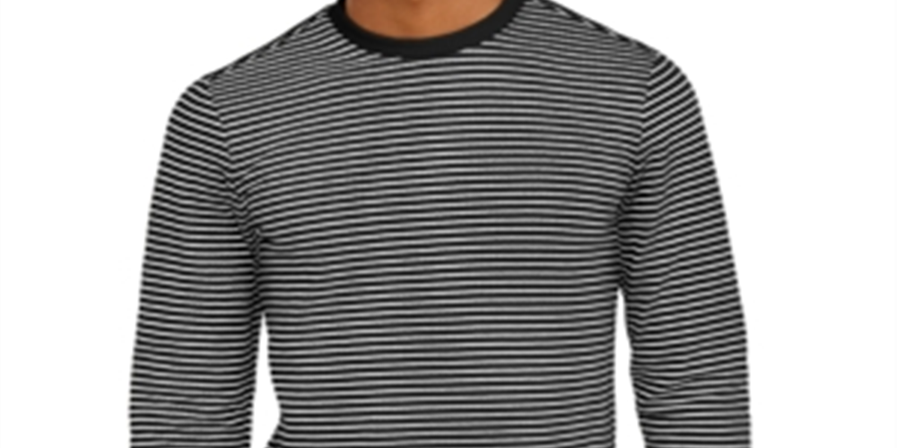 Camisa listrada analógica masculina Guess cinza tamanho pequeno