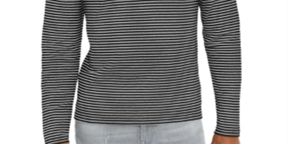 Camisa listrada analógica masculina Guess cinza tamanho pequeno