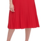 Vestido plissado de malha com cinto feminino Tommy Hilfiger, vermelho, tamanho 10 P