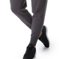 Calça de moletom feminina Champion Heritage Fleece - Cinza, tamanho XL