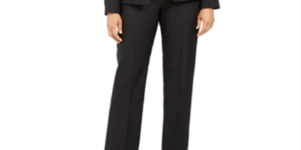 Le Suit Calça de trabalho feminina preta tamanho 12
