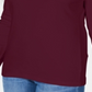 Karen Scott Top Feminino com Decote Redondo e Acabamento em Cetim Vermelho Tamanho XX-G