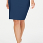 Vestido Calvin Klein Feminino Sem Mangas Abaixo do Joelho Azul Tamanho 8 Petite