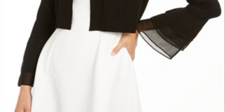 Cardigan feminino Calvin Klein Crop Cardigan suéter preto tamanho grande