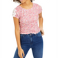 Top com acabamento em renda Self Esteem Junior's rosa tamanho XS