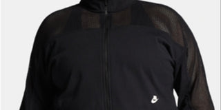 Jaqueta esportiva leve Nike Plus Loose Fit feminina, preta, tamanho 2X