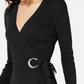 Vestido suéter feminino INC International Concepts, preto, tamanho grande