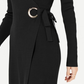 Vestido suéter feminino INC International Concepts, preto, tamanho grande