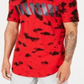 Camiseta masculina Tie Dye Plus da INC International Concepts, vermelha, tamanho pequeno