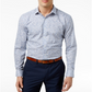 Camisa social masculina Bar III com gola floral e corte slim, azul, tamanho 15x32x33