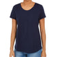 Camiseta feminina de algodão com gola redonda Style &amp; Co, azul-marinho, tamanho XXL