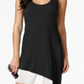 Vestido de saída de banho assimétrico Calvin Klein feminino, preto, tamanho pequeno