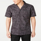 Camisa masculina com estampa animal da INC International Concepts, preta, tamanho extragrande