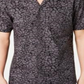 Camisa masculina com estampa animal da INC International Concepts, preta, tamanho extragrande