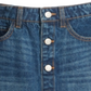 Saia jeans listrada de algodão para meninas grandes da Epic Threads, azul, tamanho 10