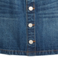 Saia jeans listrada de algodão para meninas grandes da Epic Threads, azul, tamanho 10