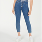 Calça jeans skinny Guss feminina cintura alta azul tamanho médio