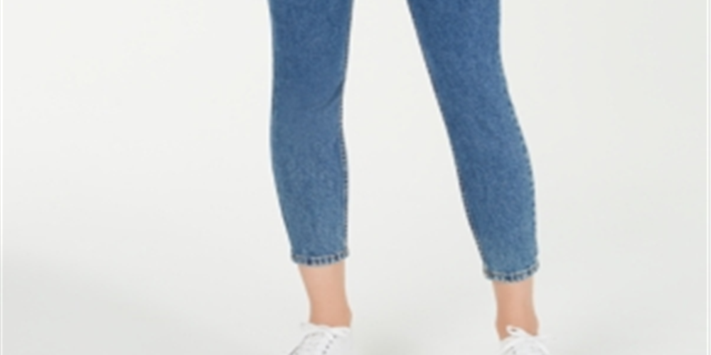 Calça jeans skinny Guss feminina cintura alta azul tamanho médio