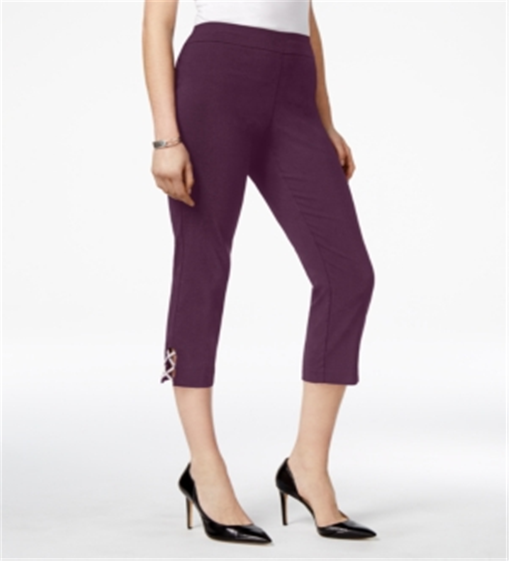 Calça Capri Feminina Embelezada JM Collection Branca Tamanho Médio