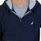 Moletom com capuz Nautica masculino Big &amp; Tall com zíper completo, azul, tamanho 46