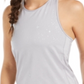Camiseta regata Nike Pro Starry Night Metallic feminina, cinza, tamanho XS