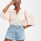 Shorts jeans Levi's 501 algodão cintura alta feminino, azul, tamanho 31