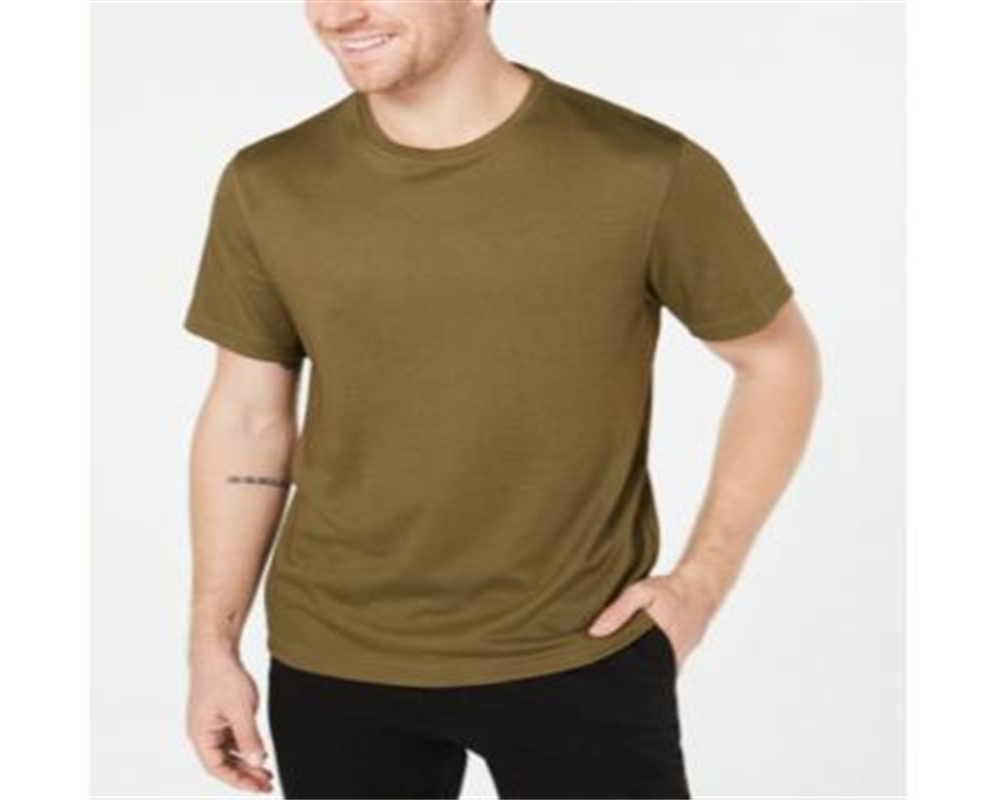 Camiseta masculina Tasso Elba de algodão, verde, tamanho pequeno