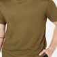 Camiseta masculina Tasso Elba de algodão, verde, tamanho pequeno