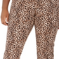 Calça casual feminina INC International Concepts 0178 com estampa animal, laranja, tamanho 22W