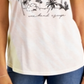 Camiseta feminina estilo &amp; co com estampa tie-dye e escape de fim de semana, rosa, tamanho pequeno