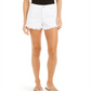 Shorts desfiados de cintura alta femininos INC International Concepts, branco, tamanho 4