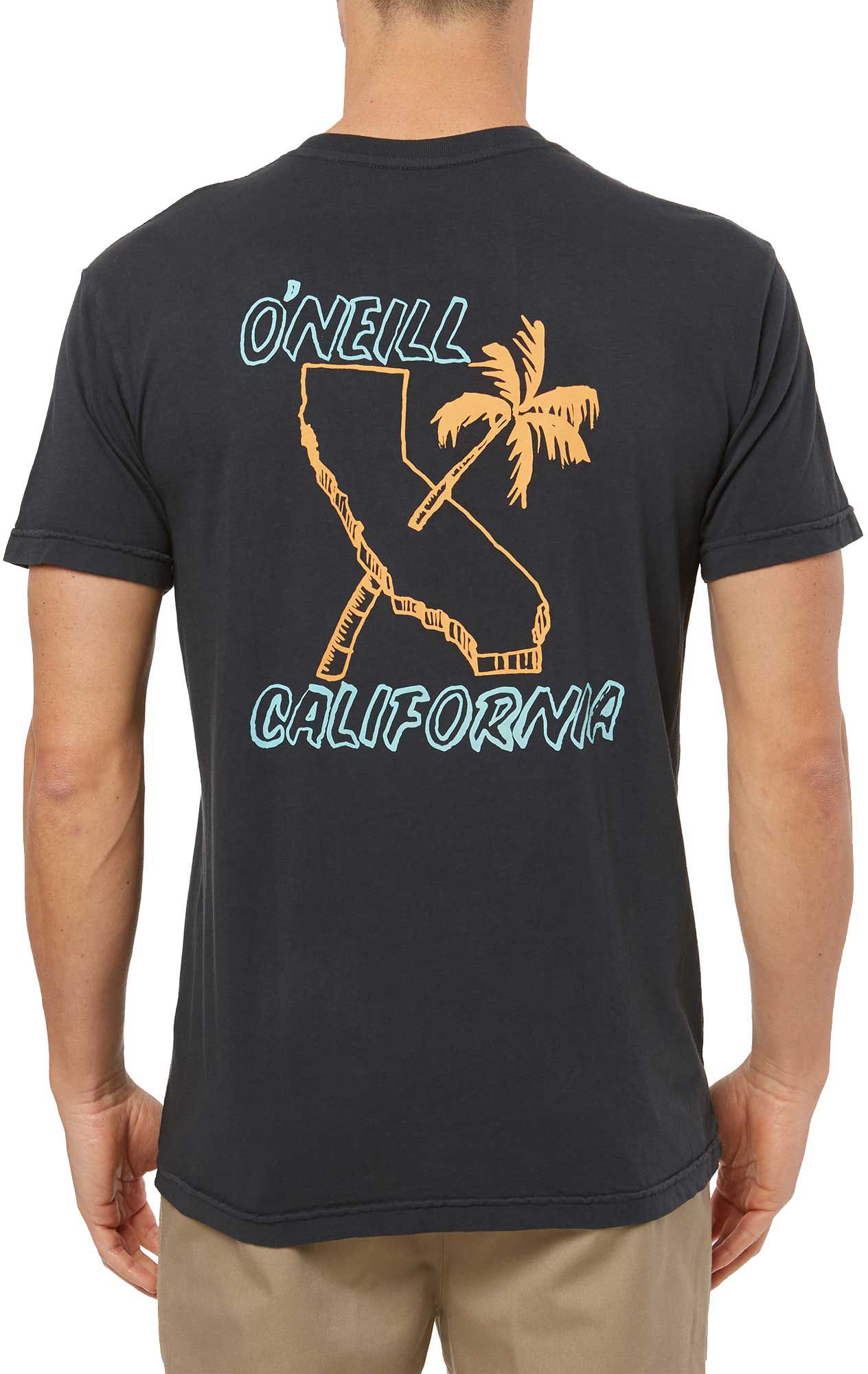 Camiseta masculina O'Neill Bridges - Cinza, tamanho médio