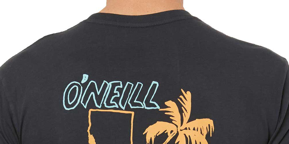 Camiseta masculina O'Neill Bridges - Cinza, tamanho médio