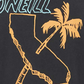 Camiseta masculina O'Neill Bridges - Cinza, tamanho médio
