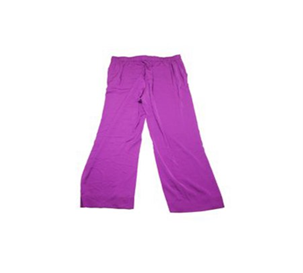 Calça feminina Ralph Lauren com cordão e perna larga, rosa, tamanho 6