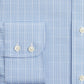 Camisa social masculina Brooks Brothers xadrez Supima de algodão azul, tamanho 16-33