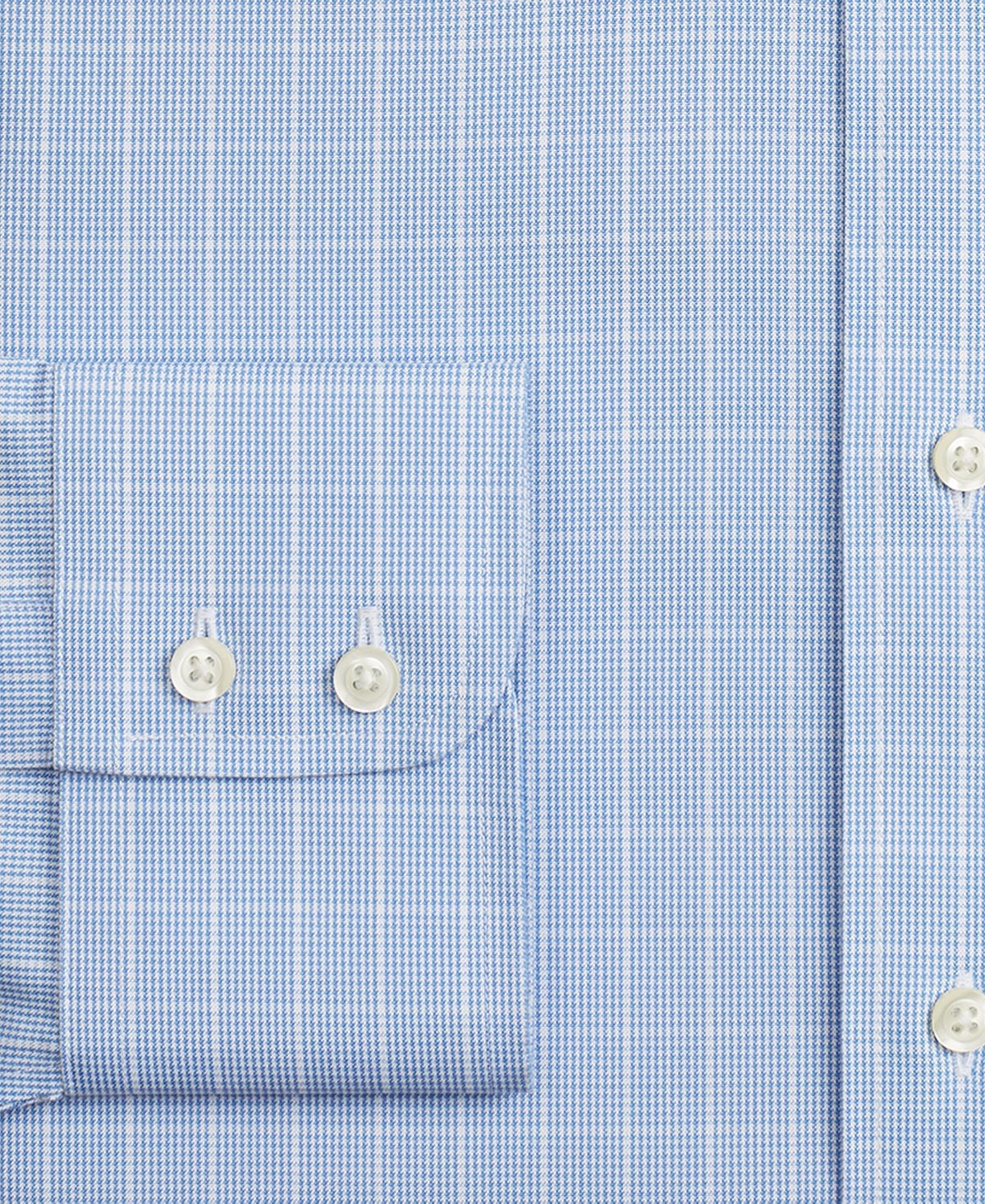 Camisa social masculina Brooks Brothers xadrez Supima de algodão azul, tamanho 16-33