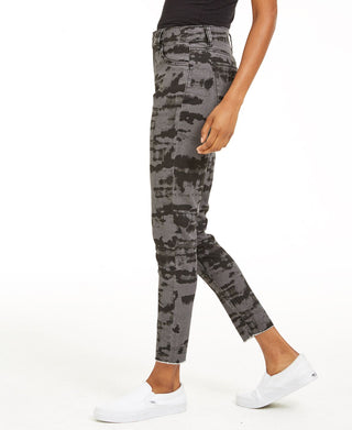 Calça jeans skinny tie-dye Tinseltown Junior's cinza tamanho 9