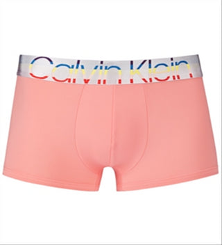 Calvin Klein Calções de banho com logótipo Pride para homem, laranja, tamanho pequeno