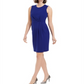 Vestido plissado feminino Calvin Klein azul tamanho 2