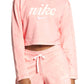 Top curto Nike Fitness Running Feminino Rosa Tamanho G