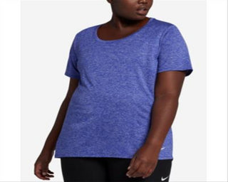 Camiseta Nike Plus Dry Legend Training Feminina Azul Tamanho 2X