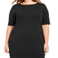 Vestido justo plus size feminino Alfani, preto, tamanho 26W
