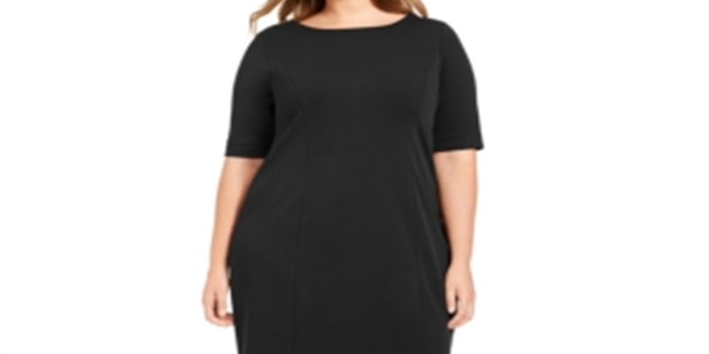 Vestido justo plus size feminino Alfani, preto, tamanho 26W