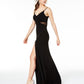 Vestido feminino Bee Darlin Illusion Waist A Line, preto, tamanho 1/2